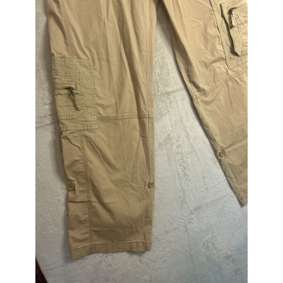 Y2k Abercrombie & Fitch Women's 4R 27 Utility Cargo‎ Pants Corduroy Wide Leg - Picture 5 of 8